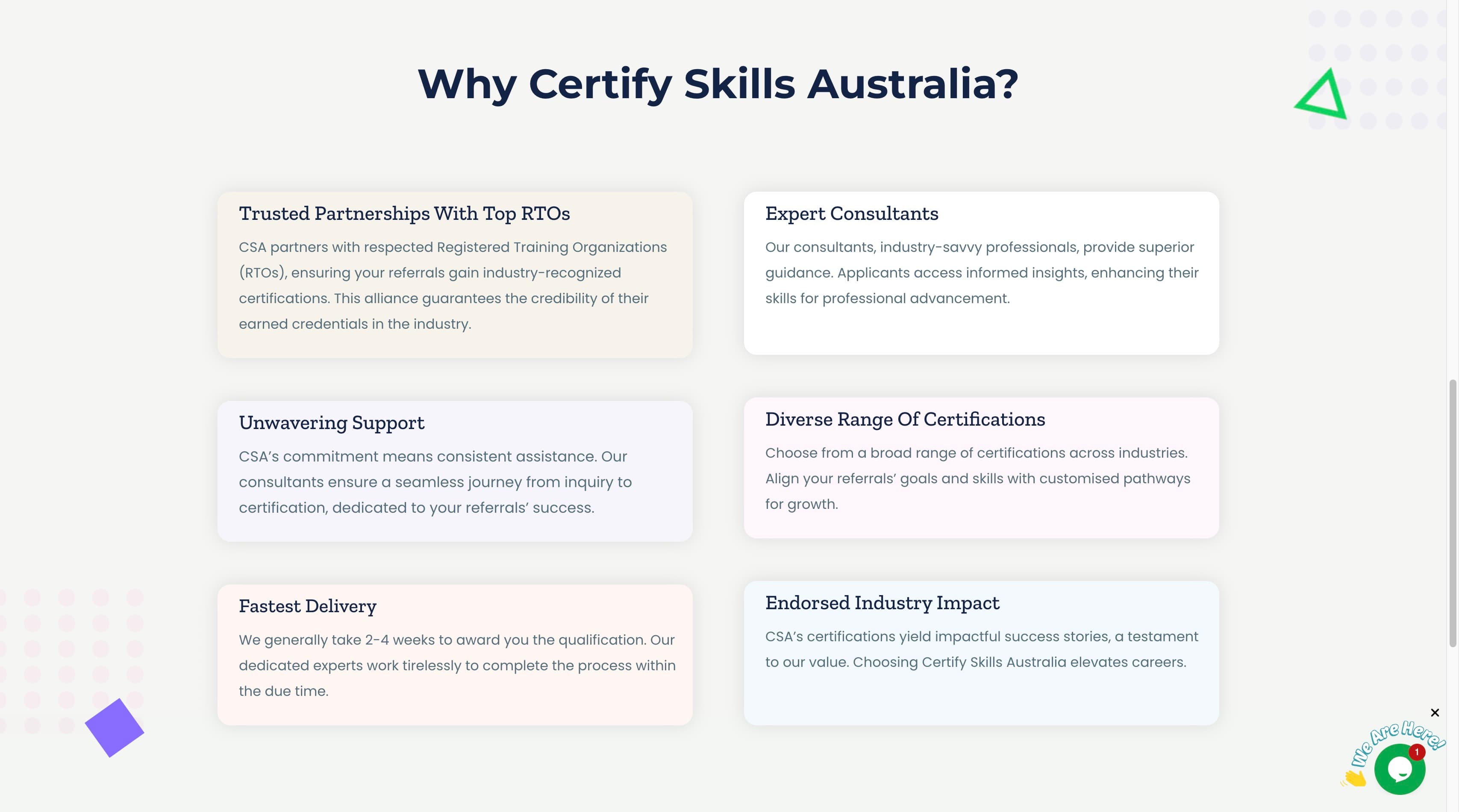 Why choose us trust content